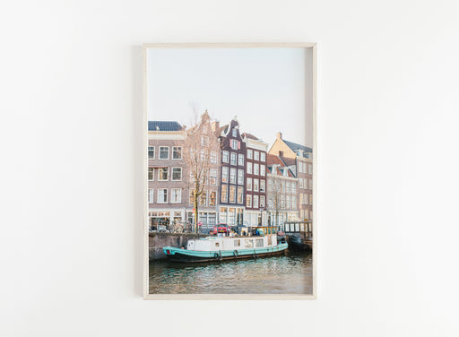 amsterdam wall art canal print